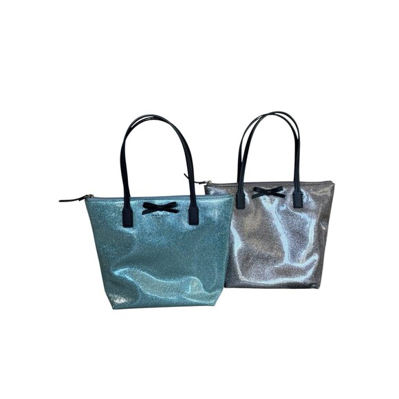 kate spade Handbags - Lot Of 2 Kate Spade New York Mavis Street Light Blue & Gray Glitter Tote Bag